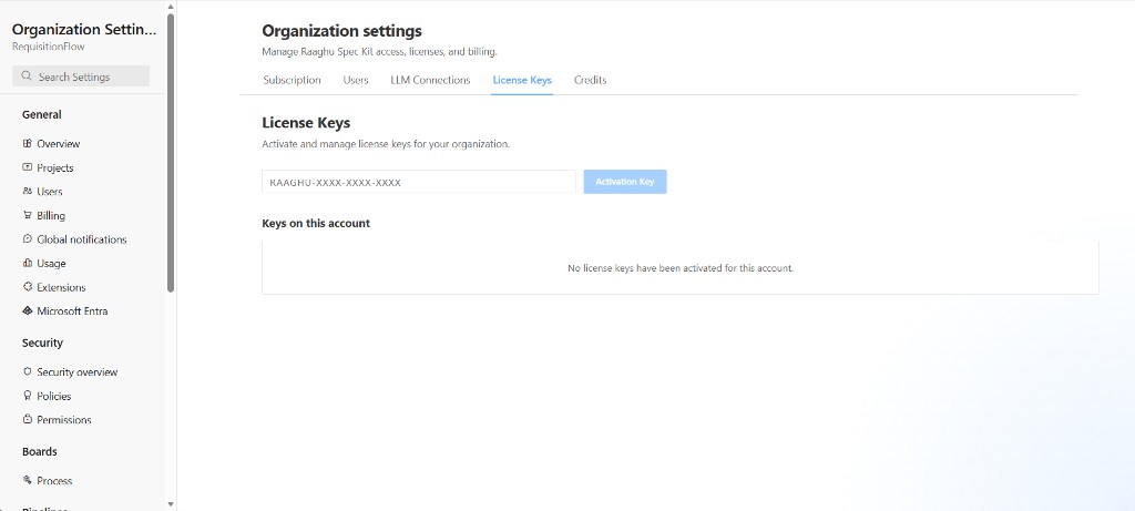 License Keys