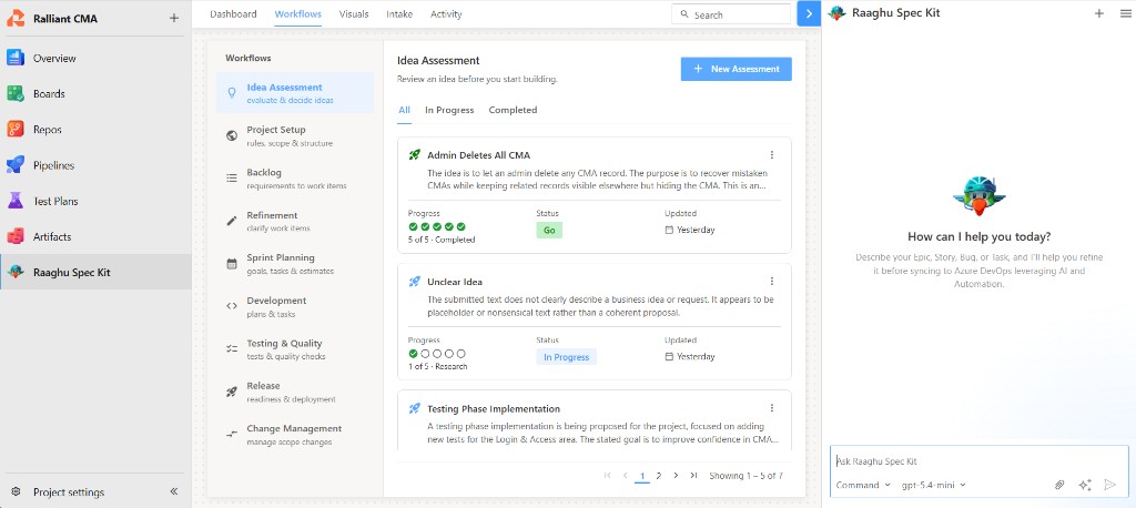 Workflows — Idea Assessment